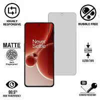 iNFiGO Frosted Matte Finish (Anti-Scratch) Tempered Glass Screen Protector for OnePlus Nord 3.-thumb1