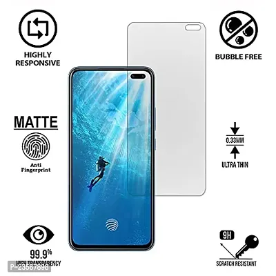 iNFiGO Anti-Scratch Matte Finish Tempered Glass, a Screen Protector compatible for vivo V19-thumb2