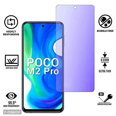 iNFiGO Blue Light Resistant Tempered Glass, a Screen Protector compatible for POCO M2 Pro.-thumb2