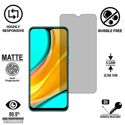 iNFiGO Anti-Scratch Matte Finish Tempered Glass, a Screen Protector compatible for Redmi 9 Prime.-thumb2