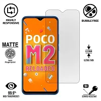 iNFiGO Anti-Scratch Matte Finish Tempered Glass, a Screen Protector compatible for POCO M2 Reloaded.-thumb1