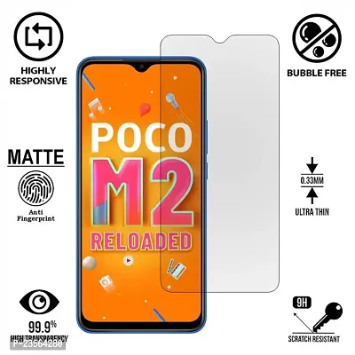 iNFiGO Anti-Scratch Matte Finish Tempered Glass, a Screen Protector compatible for POCO M2 Reloaded.-thumb2