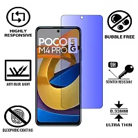 iNFiGO Blue Light Resistant Tempered Glass, a Screen Protector compatible for POCO M4 Pro 5G.-thumb1