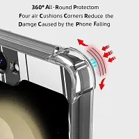 iNFiGO Wireless Charging Back Cover for Samsung Galaxy Z Flip 5 5G, | Military-Grade Protective Case| Hard Back  Soft Bumper | Raised Bezels for Extra Protection of Camera  Screen (Clear).-thumb3