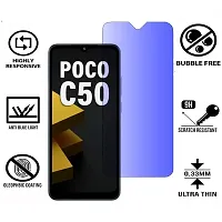 iNFiGO Blue Light Resistant Tempered Glass, a Screen Protector compatible for POCO C50.-thumb1