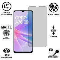 iNFiGO Frosted Matte Finish (Anti-Scratch) Tempered Glass Screen Protector for OPPO A78 5G.-thumb1