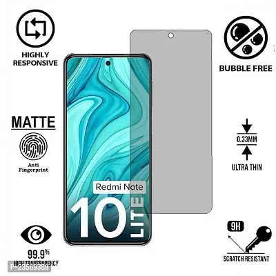 iNFiGO Anti-Scratch Matte Finish Tempered Glass, a Screen Protector compatible for Redmi Note 10 Lite.-thumb2