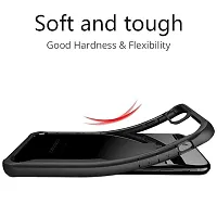 iNFiGO Apple iPhone Xr Shockproof Bumper Crystal Clear Back Cover | 360 Degree Protection TPU+PC | Camera Protection | Acrylic Transparent Back Cover for Apple iPhone Xr (Black).-thumb2