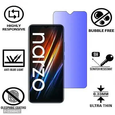 iNFiGO Blue Light Resistant Tempered Glass, a Screen Protector compatible for Realme Narzo 50i Prime-thumb2