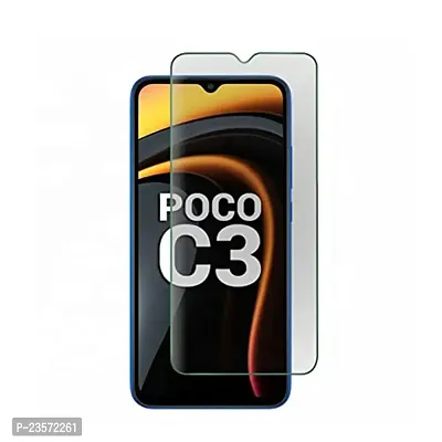 iNFiGO Anti-Scratch Matte Finish Tempered Glass, a Screen Protector compatible for POCO C3.