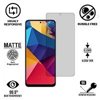 iNFiGO Frosted Matte Finish (Anti-Scratch) Tempered Glass Screen Protector for Redmi Note 12 4G.-thumb1