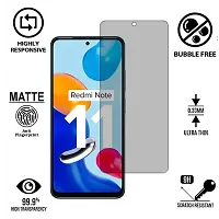 iNFiGO Anti-Scratch Matte Finish Tempered Glass, a Screen Protector compatible for Redmi Note 11.-thumb1