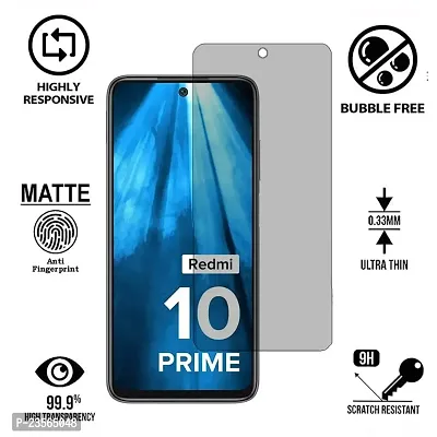 iNFiGO Anti-Scratch Matte Finish Tempered Glass, a Screen Protector compatible for Redmi 10 Prime.-thumb2