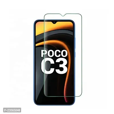 iNFiGO Crystal Clear Impossible Fibre Glass, a Screen Protector compatible for POCO C3.-thumb2