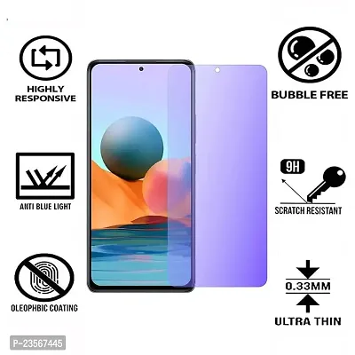 iNFiGO Blue Light Resistant Tempered Glass, a Screen Protector compatible for Redmi Note 10 Pro Max.-thumb2