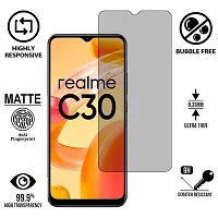 iNFiGO Anti-Scratch Matte Finish Tempered Glass, a Screen Protector compatible for Realme C30-thumb1