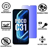 iNFiGO Blue Light Resistant Tempered Glass, a Screen Protector compatible for POCO C31.-thumb1