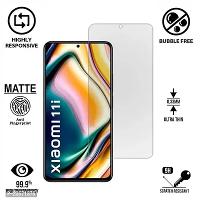 iNFiGO Anti-Scratch Matte Finish Tempered Glass, a Screen Protector compatible for Xiaomi 11i 5G.-thumb2