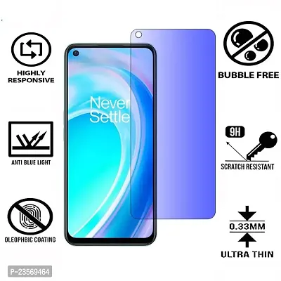 iNFiGO Blue Light Resistant Tempered Glass, a Screen Protector compatible for OnePlus Nord CE 2 Lite-thumb2