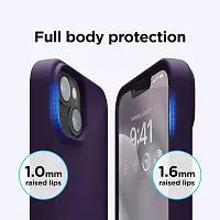 iNFiGO Silicone Back Case for Apple iPhone 14 |Liquid Silicone| Thin, Slim, Soft Rubber Gel Case | Raised Bezels for Extra Protection of Camera  Screen (Deep Purple).-thumb3