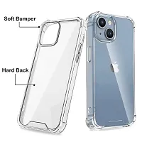 iNFiGO Silicone Back Case for Apple iPhone 13 |Liquid Silicone| Thin, Slim, Soft Rubber Gel Case | Raised Bezels for Extra Protection of Camera  Screen (Tranparent).-thumb2