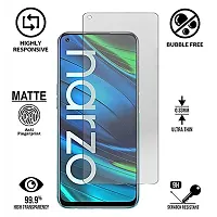 iNFiGO Anti-Scratch Matte Finish Tempered Glass, a Screen Protector compatible for Realme Narzo 30-thumb1