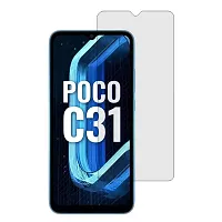 iNFiGO Crystal Clear Impossible Fibre Glass, a Screen Protector compatible for POCO C31.-thumb1