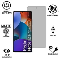 iNFiGO Anti-Scratch Matte Finish Tempered Glass, a Screen Protector compatible for Redmi Note 12 Pro Plus 5G.-thumb1