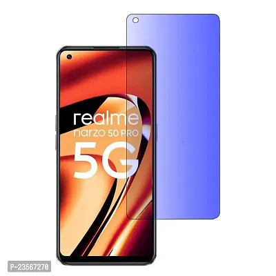 iNFiGO Blue Light Resistant Tempered Glass, a Screen Protector compatible for Realme Narzo 50 Pro-thumb0