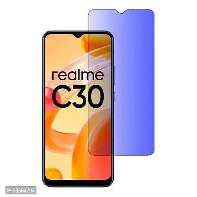 iNFiGO Blue Light Resistant Tempered Glass, a Screen Protector compatible for Realme C30