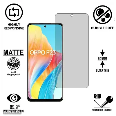 iNFiGO Frosted Matte Finish (Anti-Scratch) Tempered Glass Screen Protector for OPPO F23.-thumb2