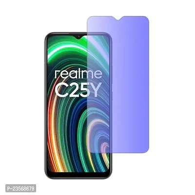 iNFiGO Blue Light Resistant Tempered Glass, a Screen Protector compatible for Realme C25Y-thumb0