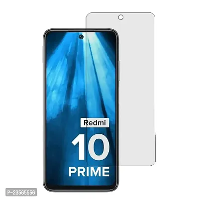 iNFiGO Crystal Clear Impossible Fibre Glass, a Screen Protector compatible for Redmi 10 Prime.-thumb0