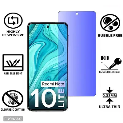 iNFiGO Blue Light Resistant Tempered Glass, a Screen Protector compatible for Redmi Note 10 Lite.-thumb2