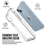 iNFiGO Back Cover for Apple iPhone 15 Plus | Ultra Hybrid Clear Space Case | Hard Back  Soft Bumper | Raised Bezels for Extra Protection of Screen  Camera (Crystal Clear).-thumb2