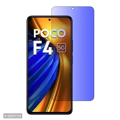 iNFiGO Blue Light Resistant Tempered Glass, a Screen Protector compatible for POCO F4 5G.-thumb0