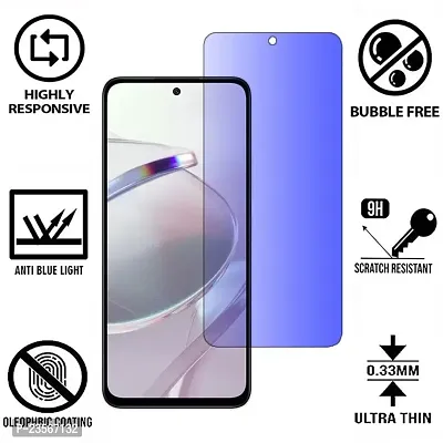 iNFiGO Anti Blue Light (Blue Light Resistant to Protect your Eyes) Tempered Glass Screen Protector for Redmi 12 5G.-thumb2