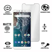 iNFiGO Anti-Scratch Matte Finish Tempered Glass, a Screen Protector compatible for Mi A2.-thumb1