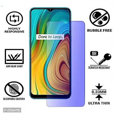 iNFiGO Blue Light Resistant Tempered Glass, a Screen Protector compatible for Realme C3-thumb2