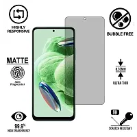 iNFiGO Anti-Scratch Matte Finish Tempered Glass, a Screen Protector compatible for Redmi Note 12 5G.-thumb1