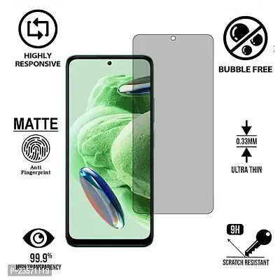 iNFiGO Anti-Scratch Matte Finish Tempered Glass, a Screen Protector compatible for Redmi Note 12 5G.-thumb2