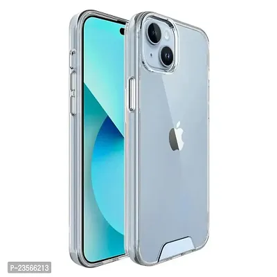 iNFiGO Back Cover for Apple iPhone 15 Plus | Ultra Hybrid Clear Space Case | Hard Back  Soft Bumper | Raised Bezels for Extra Protection of Screen  Camera (Crystal Clear).