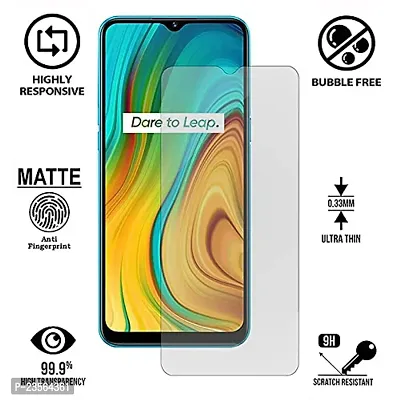 iNFiGO Anti-Scratch Matte Finish Tempered Glass, a Screen Protector compatible for Realme C3-thumb2