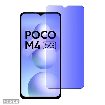 iNFiGO Blue Light Resistant Tempered Glass, a Screen Protector compatible for POCO M4 5G.-thumb0