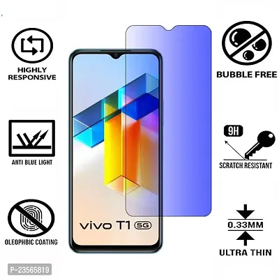 iNFiGO Blue Light Resistant Tempered Glass, a Screen Protector compatible for vivo T1 5G-thumb2