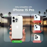 iNFiGO Silicone Back Case for Apple iPhone 15 Pro |Liquid Silicone| Thin, Slim, Soft Rubber Gel Case | Raised Bezels for Extra Protection of Camera  Screen (White).-thumb4