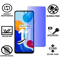 iNFiGO Blue Light Resistant Tempered Glass, a Screen Protector compatible for Redmi Note 11.-thumb1