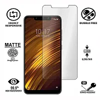 iNFiGO Anti-Scratch Matte Finish Tempered Glass, a Screen Protector compatible for POCO F1.-thumb1