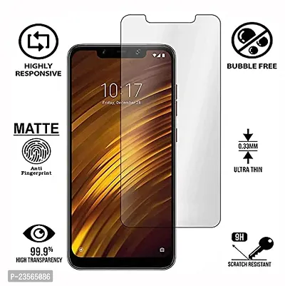 iNFiGO Anti-Scratch Matte Finish Tempered Glass, a Screen Protector compatible for POCO F1.-thumb2