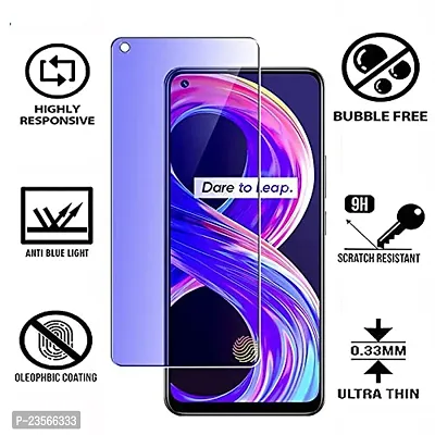 iNFiGO Blue Light Resistant Tempered Glass, a Screen Protector compatible for Realme 8-thumb2